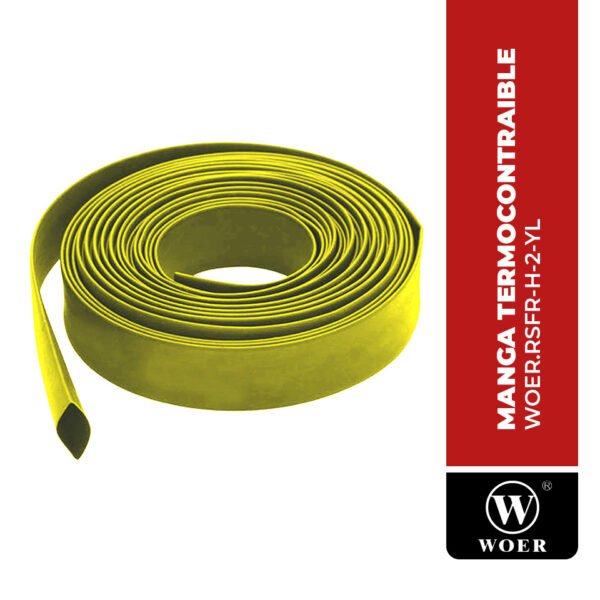 WOER.RSFR-H-2-YL MANGA TERMOCONTRAIBLE RSFR, 600V, Ø2MM, 2:1, AMARILLO