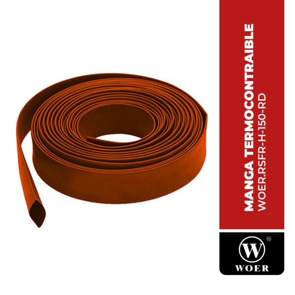WOER.RSFR-H-150-RD MANGA TERMOCONTRAIBLE RSFR, 600V, Ø150MM, 2:1, ROJO