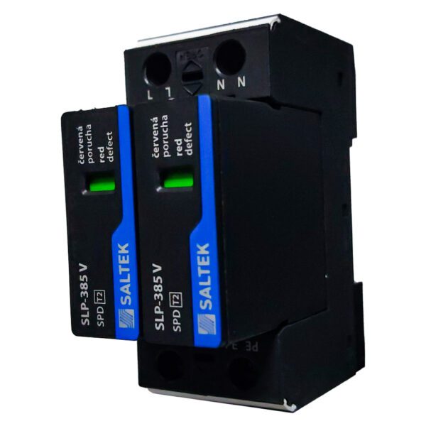 SLK.A01951 PROTECTOR CONTRA SOBRETENSIONES TIPO II, SLP-385 V/2, MONOFASICO, 40KA(8/20 ΜS), SALTEK