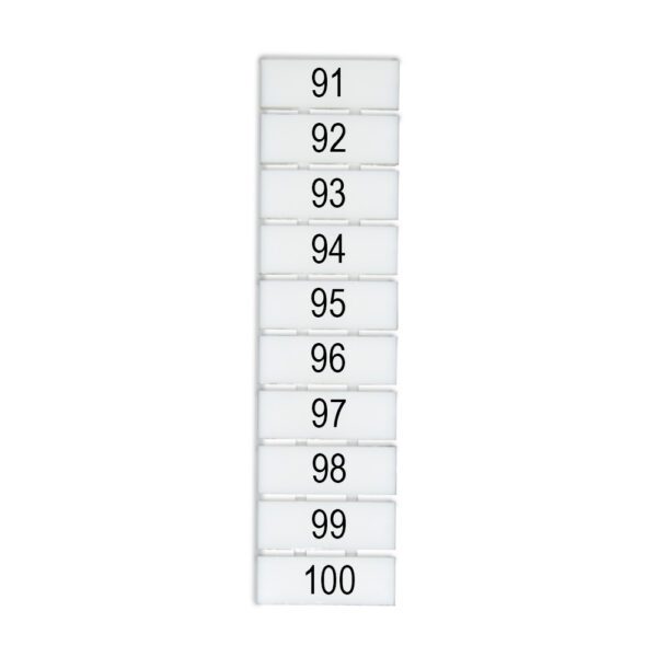 DEG.ZB5-V-91-100 MARCADOR P/ BORNERA ZB5, VERTICAL DEL 91-100, DEGSON
