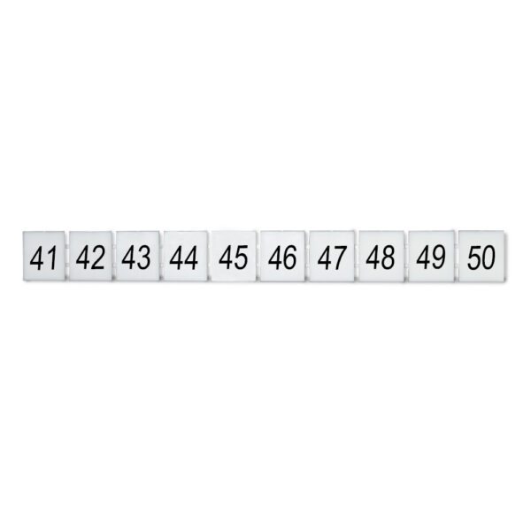 DEG.ZB10-H-41-50 MARCADOR P/ BORNERA ZB10, HORIZONTAL DEL 41-50, DEGSON