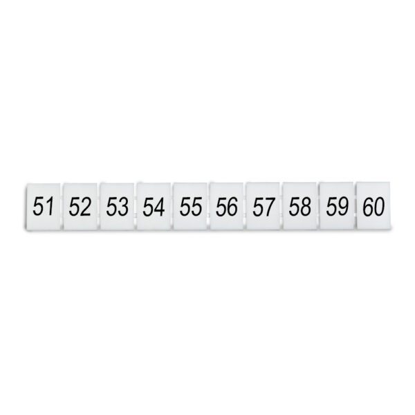 DEG.ZB8-H-51-60 MARCADOR P/ BORNERA ZB8, HORIZONTAL DEL 51-60, DEGSON