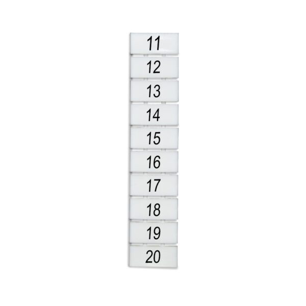 DEG.ZB6-V-11-20 MARCADOR P/ BORNERA ZB6, VERTICAL DEL 11-20, DEGSON