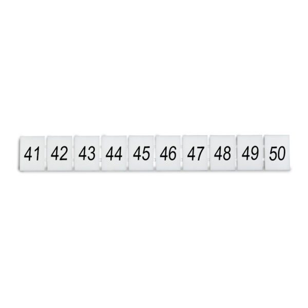 DEG.ZB8-H-41-50 MARCADOR P/ BORNERA ZB8, HORIZONTAL DEL 41-50, DEGSON