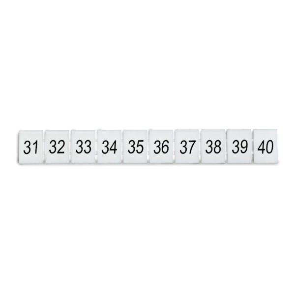 DEG.ZB8-H-31-40 MARCADOR P/ BORNERA ZB8, HORIZONTAL DEL 31-40, DEGSON