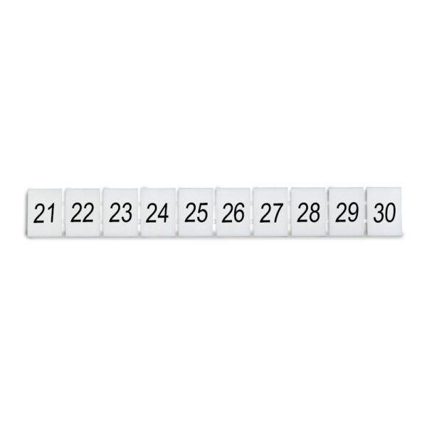 DEG.ZB8-H-21-30 MARCADOR P/ BORNERA ZB8, HORIZONTAL DEL 21-30, DEGSON