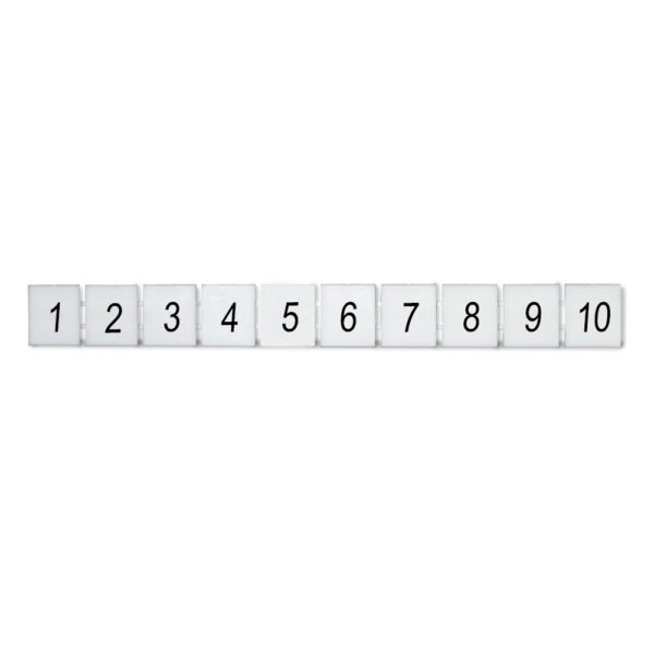DEG.ZB10-H-1-10 MARCADOR P/ BORNERA ZB10, HORIZONTAL DEL 1-10, DEGSON