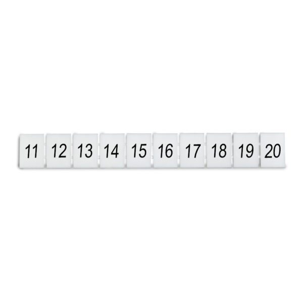 DEG.ZB8-H-11-20 MARCADOR P/ BORNERA ZB8, HORIZONTAL DEL 11-20, DEGSON