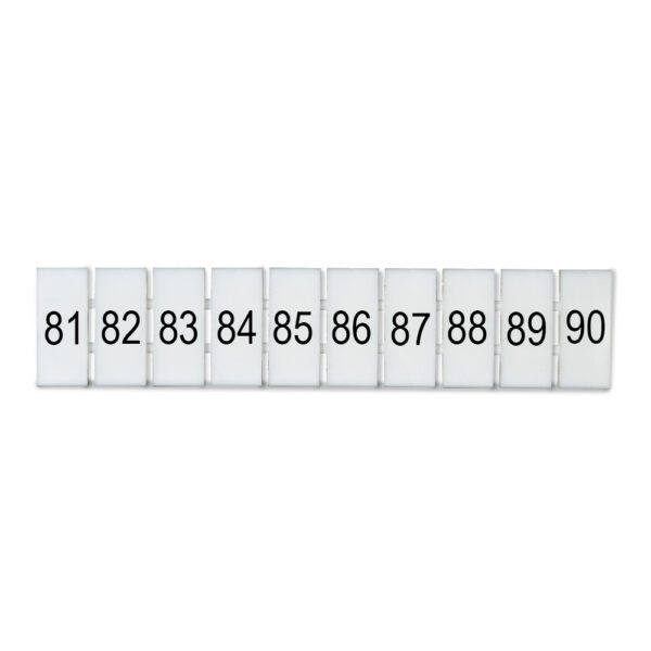 DEG.ZB6-H-81-90 MARCADOR P/ BORNERA ZB6, HORIZONTAL DEL 81-90, DEGSON