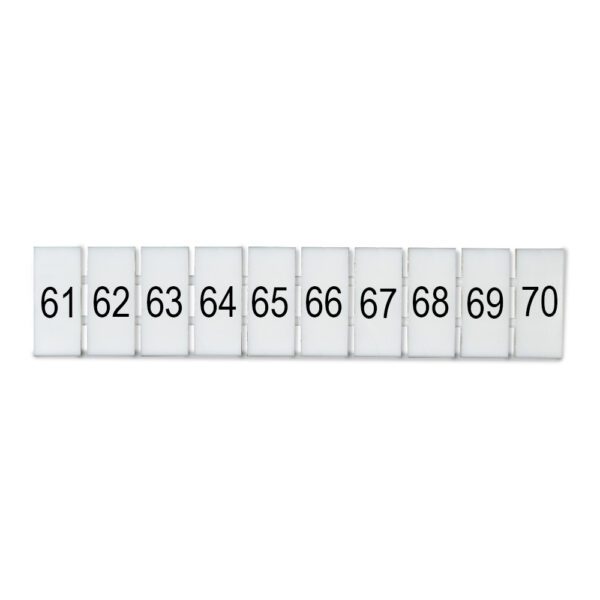DEG.ZB6-H-61-70 MARCADOR P/ BORNERA ZB6, HORIZONTAL DEL 61-70, DEGSON