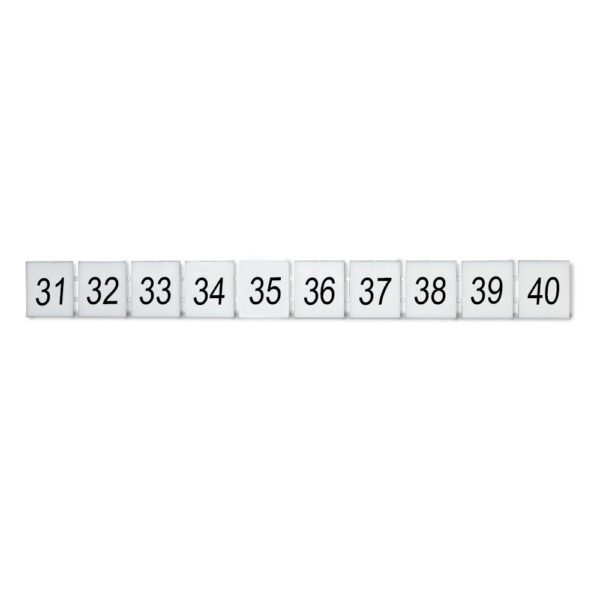 DEG.ZB10-H-31-40 MARCADOR P/ BORNERA ZB10, HORIZONTAL DEL 31-40, DEGSON