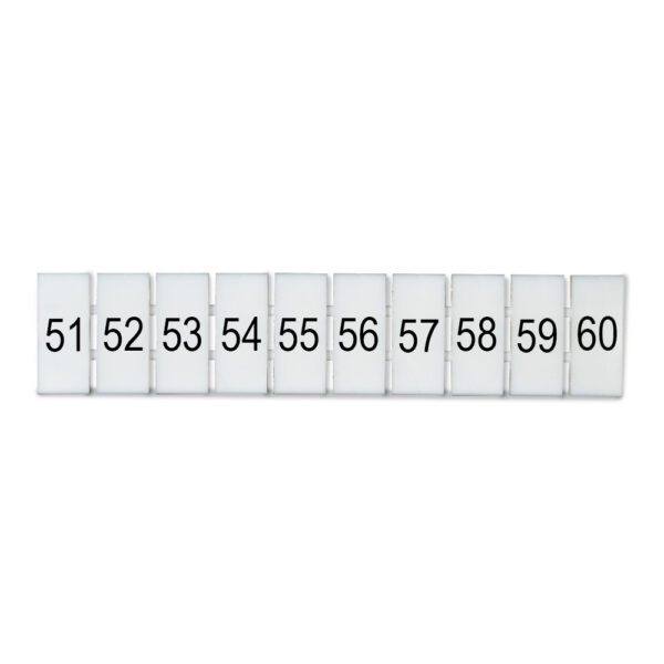 DEG.ZB6-H-51-60 MARCADOR P/ BORNERA ZB6, HORIZONTAL DEL 51-60, DEGSON