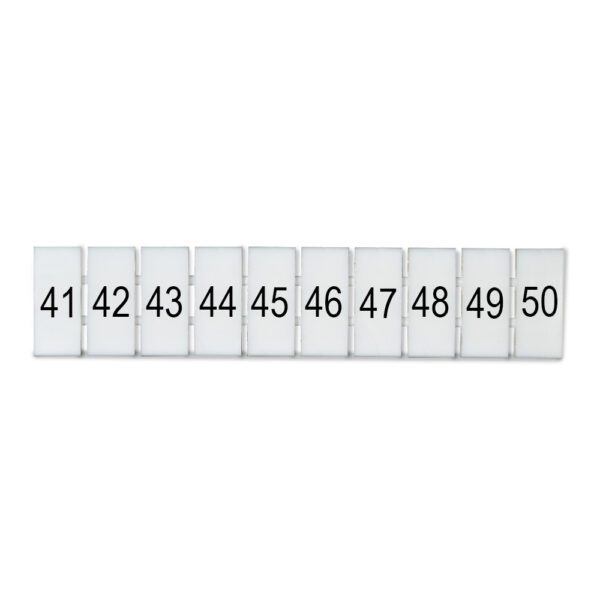 DEG.ZB6-H-41-50 MARCADOR P/ BORNERA ZB6, HORIZONTAL DEL 41-50, DEGSON