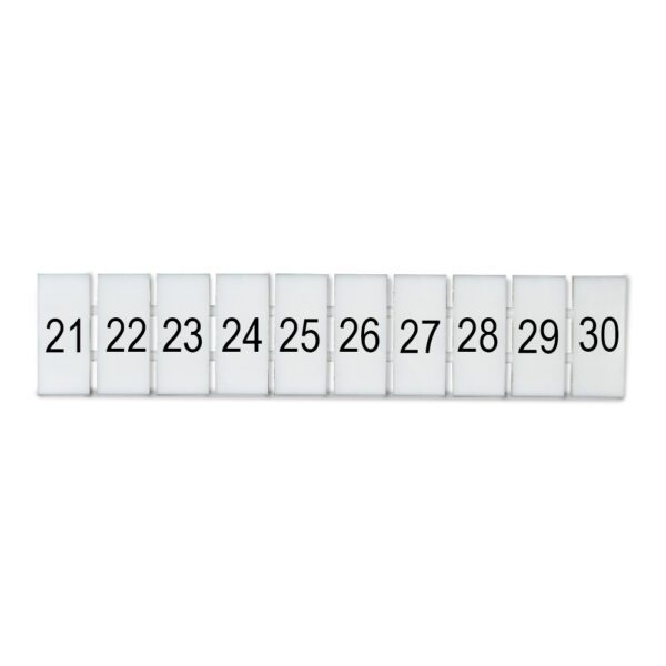 DEG.ZB6-H-21-30 MARCADOR P/ BORNERA ZB6, HORIZONTAL DEL 21-30, DEGSON