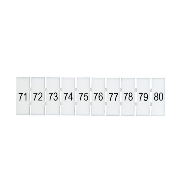 DEG.ZB5-H-71-80 MARCADOR P/ BORNERA ZB5, HORIZONTAL DEL 71-80, DEGSON