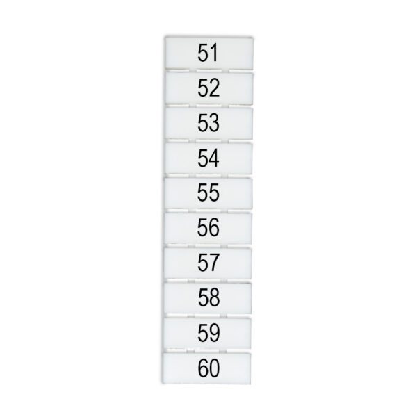 DEG.ZB5-V-51-60 MARCADOR P/ BORNERA ZB5, VERTICAL DEL 51-60, DEGSON