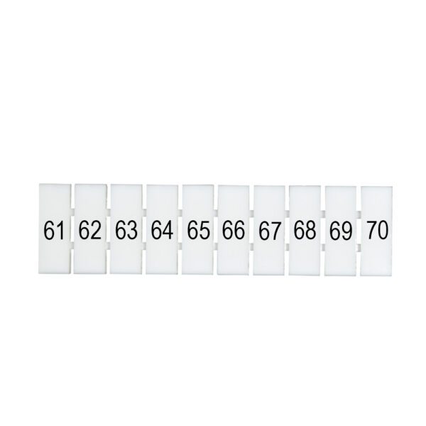 DEG.ZB5-H-61-70 MARCADOR P/ BORNERA ZB5, HORIZONTAL DEL 61-70, DEGSON