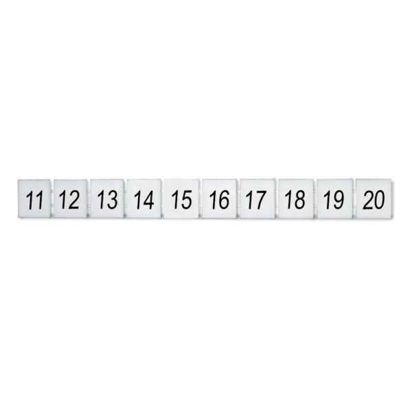 DEG.ZB10-H-11-20 MARCADOR P/ BORNERA ZB10, HORIZONTAL DEL 11-20, DEGSON