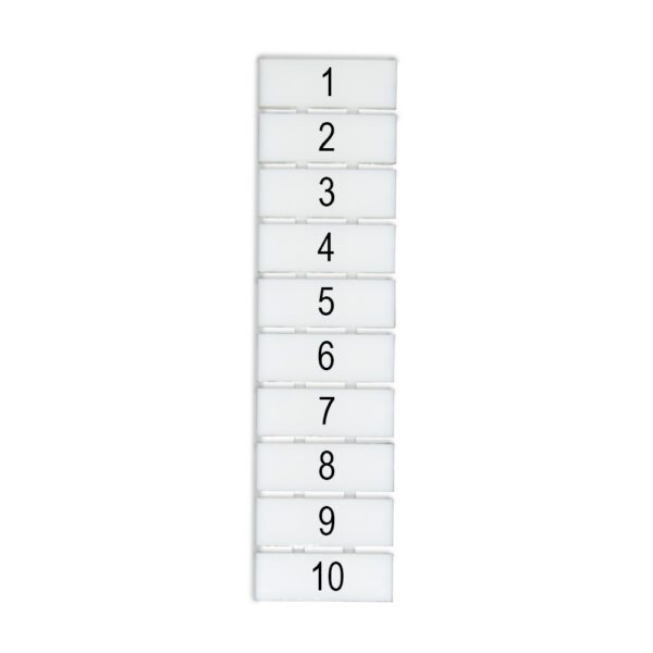 DEG.ZB5-V-1-10 MARCADOR P/ BORNERA ZB5, VERTICAL DEL 1-10, DEGSON