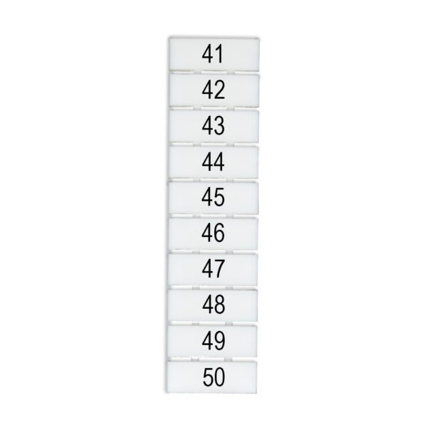 DEG.ZB5-V-41-50 MARCADOR P/ BORNERA ZB5, VERTICAL DEL 41-50, DEGSON