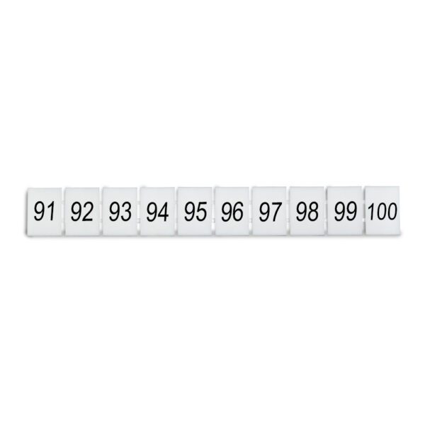 DEG.ZB8-H-91-100 MARCADOR P/ BORNERA ZB8, HORIZONTAL DEL 91-100, DEGSON
