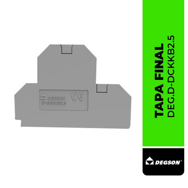 DEG.D-DCKKB2.5 TAPA FINAL D-DCKKB2.5 PARA BORNE DCKKB2.5/4, GRIS, DEGSON