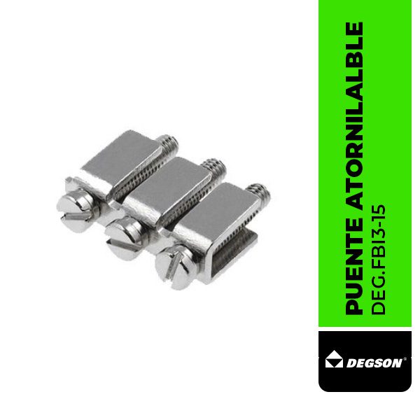 DEG.FBI3-15 PUENTE ATORNILALBLE CENTRAL FBI3-15, PARA BORNE PC35, 3 POLOS, DEGSON