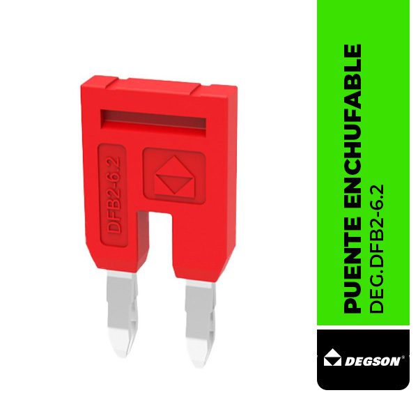 DEG.DFB2-6.2	PUENTE ENCHUFABLE CENTRAL DFB2-6.2, PARA BORNERA DS4, 2 POLOS, DEGSON