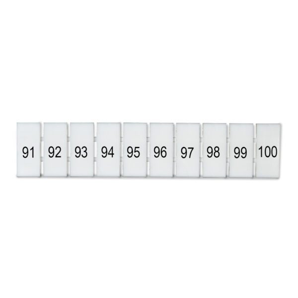 DEG.ZB6-H-91-100 MARCADOR P/ BORNERA ZB6, HORIZONTAL DEL 91-100, DEGSON