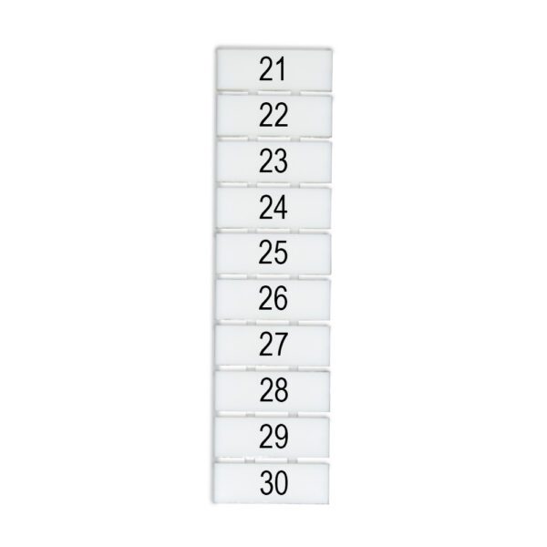DEG.ZB5-V-21-30 MARCADOR P/ BORNERA ZB5, VERTICAL DEL 21-30, DEGSON