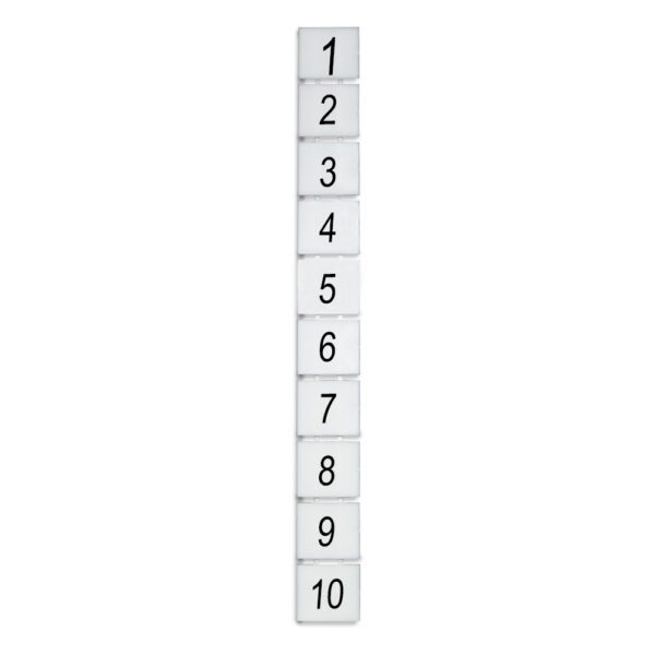 DEG.ZB10-V-1-10 MARCADOR P/ BORNERA ZB10, VERTICAL DEL 1-10, DEGSON