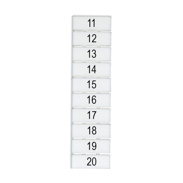 DEG.ZB5-V-11-20 MARCADOR P/ BORNERA ZB5, VERTICAL DEL 11-20, DEGSON