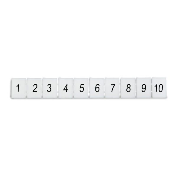 DEG.ZB8-H-1-10 MARCADOR P/ BORNERA ZB8, HORIZONTAL DEL 1-10, DEGSON
