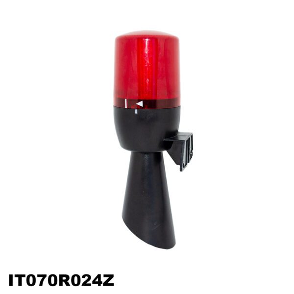 IT070R024Z BALIZA GIRATORIA MULTIFUNCIONAL Ø70, C/ BUZZER, ROJO, 12-24V AC/DC - Imagen 3