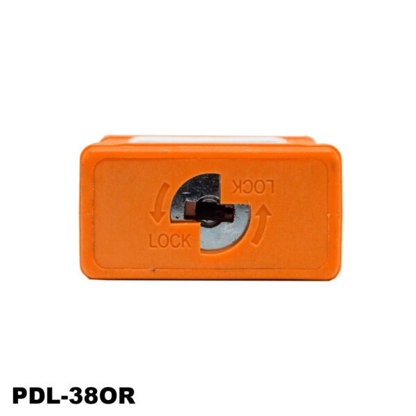LM.PDL-38OR104 CANDADO DE SEGURIDAD NO AISLADO, 1 1/2", 2 LLAVES, COLOR NARANJA, MARCA LOTO MASTER - Imagen 4