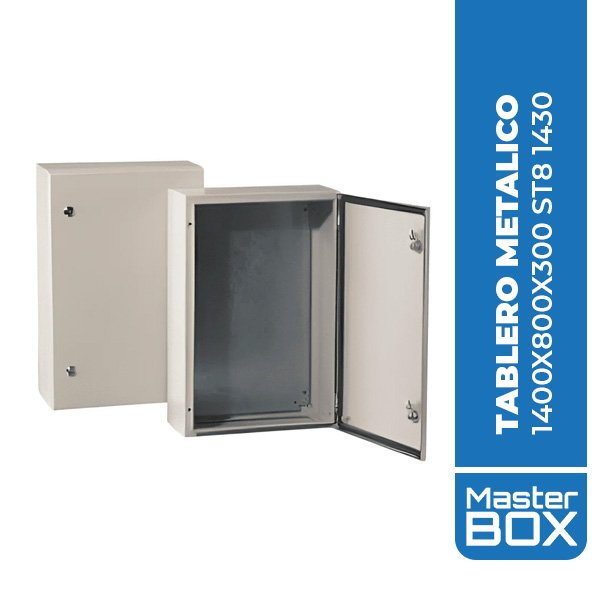 Tablero Metalico Para Adosar De 1400X800X300 ST8 1430 mm C/Pb Ip66, IK10 Ral7035 MB.AE1408030