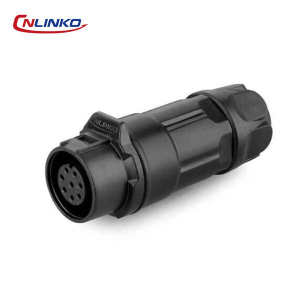 CONECTOR HEMBRA 8 PIN, M12, SERIE LP-12, IP67, CNLINKO
