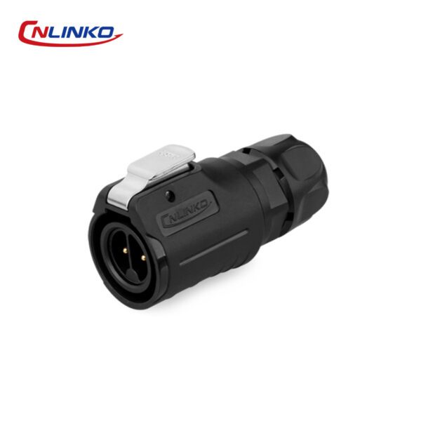 CONECTOR MACHO 2 PIN, M16, SERIE LP-16, IP67, CNLINKO