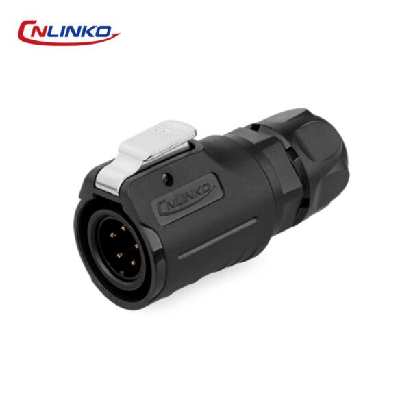 CONECTOR MACHO 5 PIN, M16, SERIE LP-16, IP67, CNLINKO