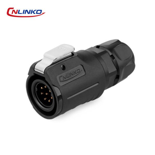 CONECTOR MACHO 8 PIN, M16, SERIE LP-16, IP67, CNLINKO