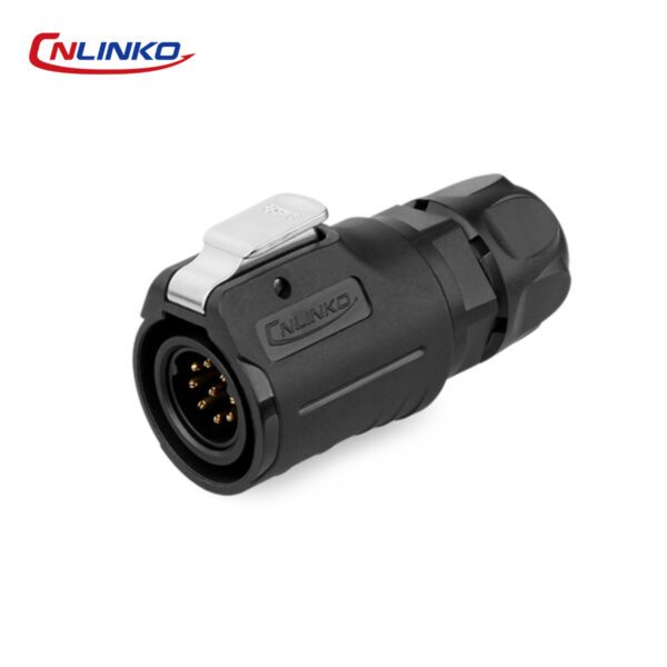 CONECTOR MACHO 9 PIN, M16, SERIE LP-16, IP67, CNLINKO