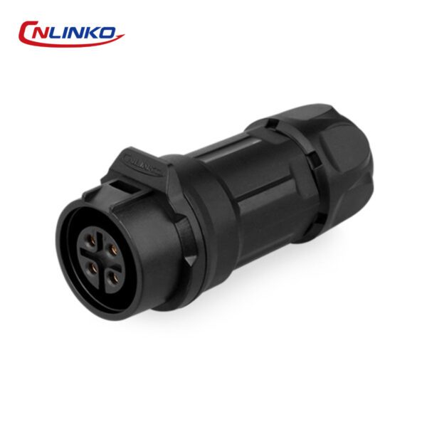 CONECTOR HEMBRA 4 PIN, M16, SERIE LP-16, IP67, CNLINKO