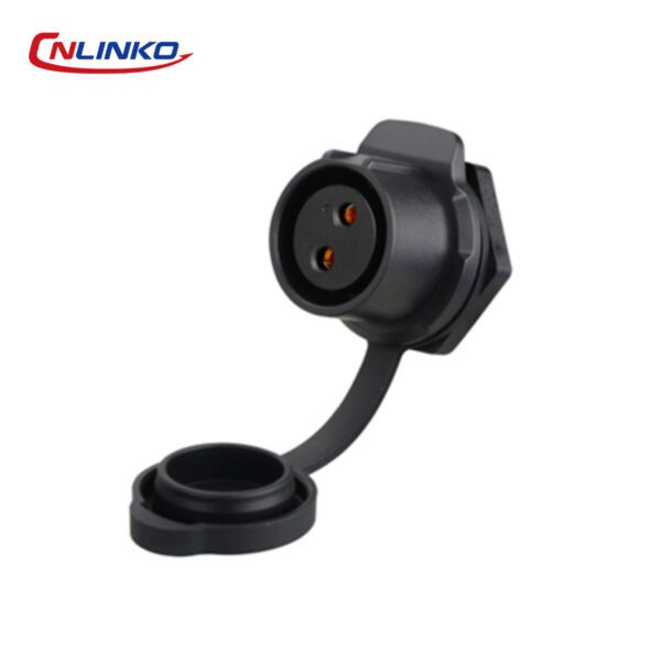 CONECTOR HEMBRA 2 PIN, M20, MONTAJE EN PANEL, REDONDO, SERIE LP-20, IP67, CNLINKO