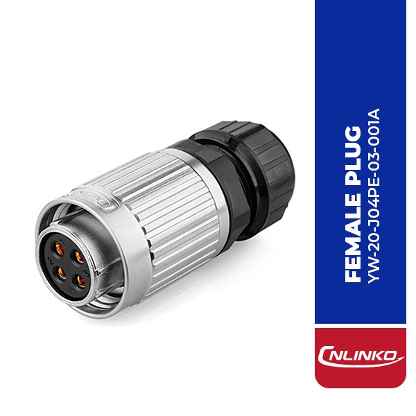 YW-20-J04PE-03-001A 4PIN FEMALE PLUG