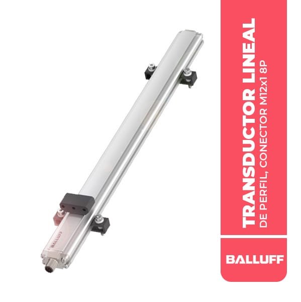 BTL0MPN TRANSDUCTOR LINEAL DE PERFIL, CONECTOR M12x1 8P, SALIDA DE CORRIENTE ANALOGICA 4-20MA, RANGO 350MM, IP67