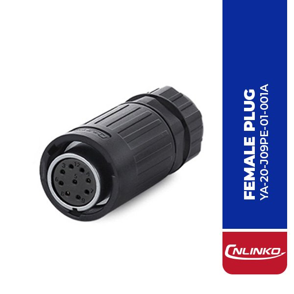 YA-20-J09PE-01-001A 9PIN FEMALE PLUG