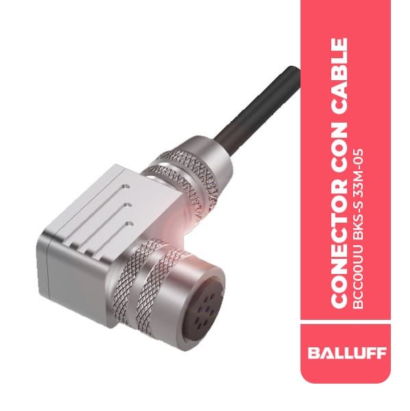 BCC00UU CONECTOR CON CABLE BKS-S 33M-05