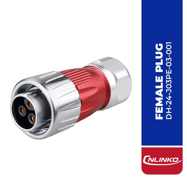 DH-24-J03PE-03-001 3PIN FEMALE PLUG