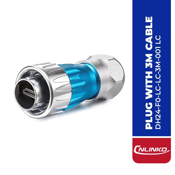 DH24-F0-LC-LC-3M-001 LC FIBER PLUG WITH 3M CABLE