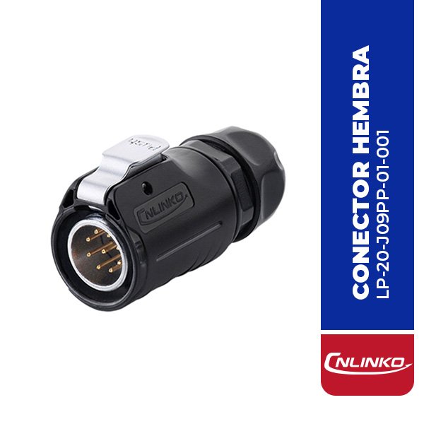 LP-20-J09PP-01-001 CONECTOR HEMBRA 9 PIN, M20, SERIE LP-20, IP67
